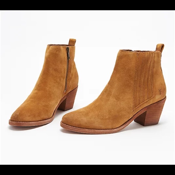 FRYE alton chelsea suede gored ankle boot